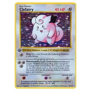 Pokemon - Base Set - Clefairy - 5/102