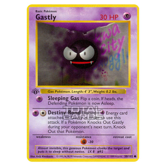 Pokemon - Base Set - Gastly - 50/102