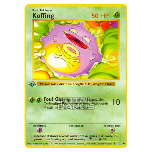 Pokemon - Base Set - Koffing - 51/102