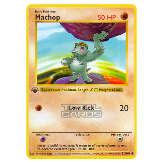 Pokemon - Base Set - Machop - 52/102