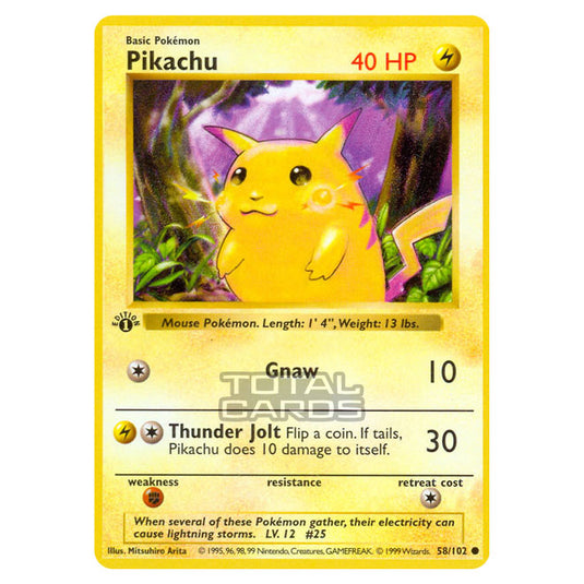 Pokemon - Base Set - Pikachu - 58/102