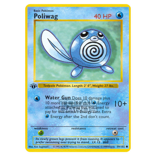 Pokemon - Base Set - Poliwag - 59/102