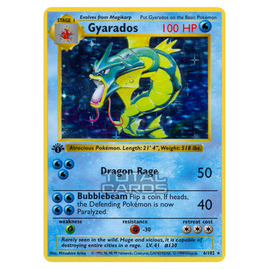 Pokemon - Base Set - Gyarados - 6/102