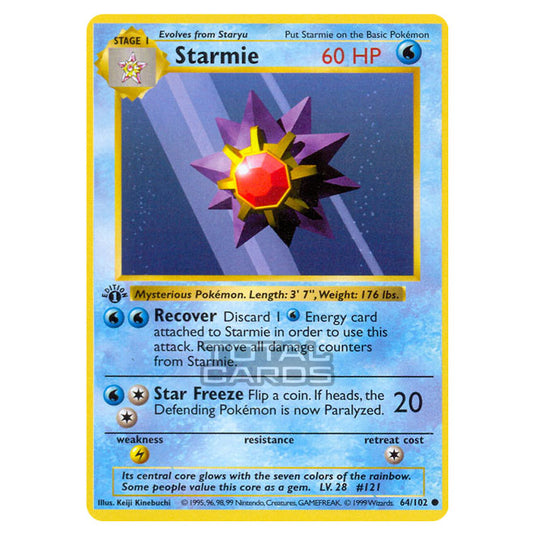 Pokemon - Base Set - Starmie - 64/102