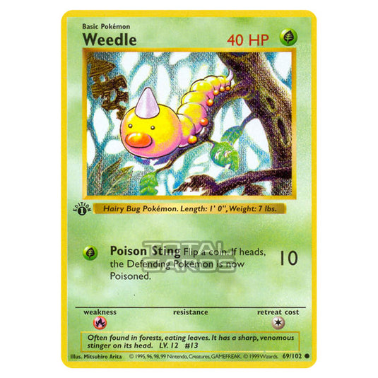 Pokemon - Base Set - Weedle - 69/102