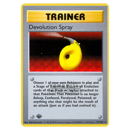 Pokemon - Base Set - Devolution Spray - 72/102