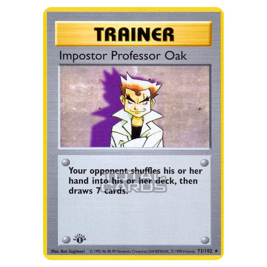 Pokemon - Base Set - Imposter Professor Oak - 73/102