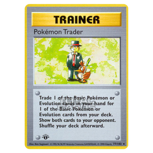 Pokemon - Base Set - Pokmon Trader - 77/102 Pokemon - Base Set - Pokmon Trader - 77/102