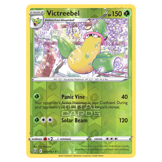 Pokemon - Sword & Shield - Battle Styles - Victreebel - 003/163 - (Reverse Holo)