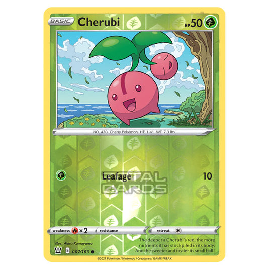 Pokemon - Sword & Shield - Battle Styles - Cherubi - 007/163 - (Reverse Holo)