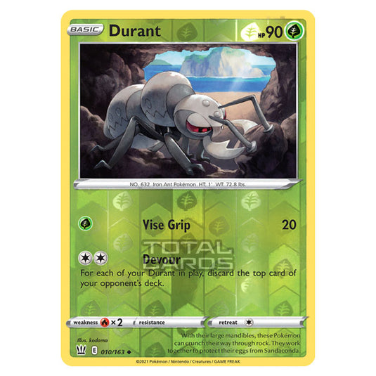 Pokemon - Sword & Shield - Battle Styles - Durant - 010/163 - (Reverse Holo)