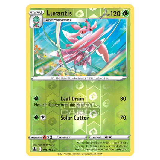 Pokemon - Sword & Shield - Battle Styles - Lurantis - 015/163 - (Reverse Holo)