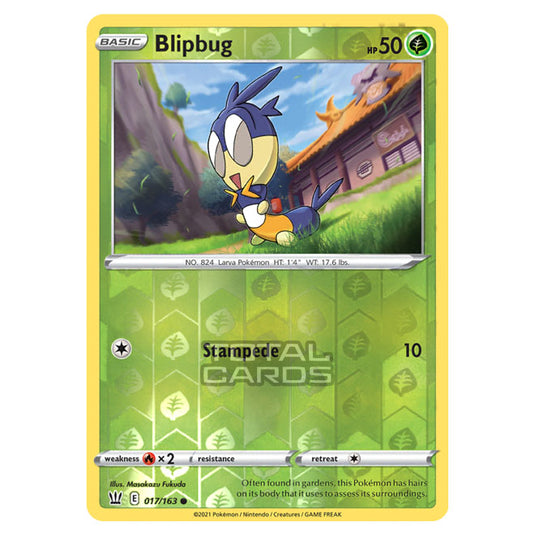 Pokemon - Sword & Shield - Battle Styles - Blipbug - 017/163 - (Reverse Holo)