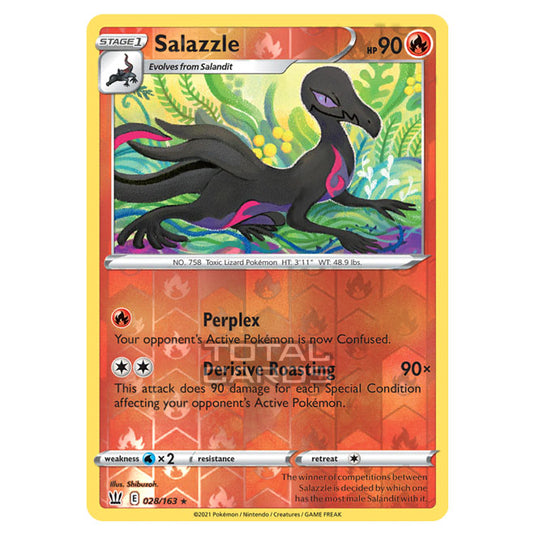 Pokemon - Sword & Shield - Battle Styles - Salazzle - 028/163 - (Reverse Holo)