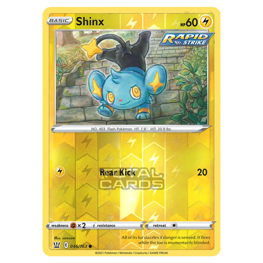 Pokemon - Sword & Shield - Battle Styles - Shinx - 046/163 - (Reverse Holo)