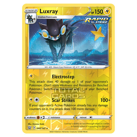 Pokemon - Sword & Shield - Battle Styles - Luxray - 048/163 - (Reverse Holo)