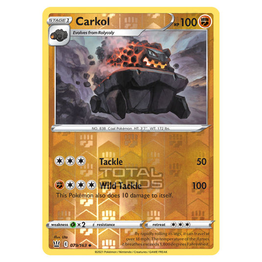 Pokemon - Sword & Shield - Battle Styles - Carkol - 079/163 - (Reverse Holo)