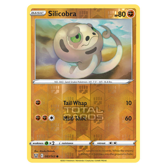 Pokemon - Sword & Shield - Battle Styles - Silicobra - 081/163 - (Reverse Holo)