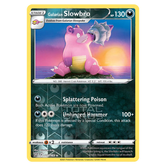 Pokemon - Sword & Shield - Battle Styles - Galarian Slowbro - 092/163 - (Reverse Holo)