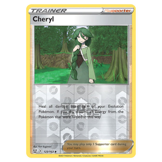 Pokemon - Sword & Shield - Battle Styles - Cheryl - 123/163 - (Reverse Holo)