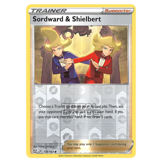 Pokemon - Sword & Shield - Battle Styles - Sordward and Shielbert - 135/163 - (Reverse Holo)