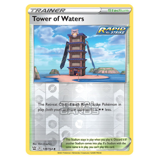 Pokemon - Sword & Shield - Battle Styles - Tower of Waters - 138/163 - (Reverse Holo)