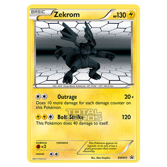 Pokemon - Black & White - BW Black Star Promos - Zekrom - BW05 Pokemon - Black & White - BW Black Star Promos - Zekrom - BW05