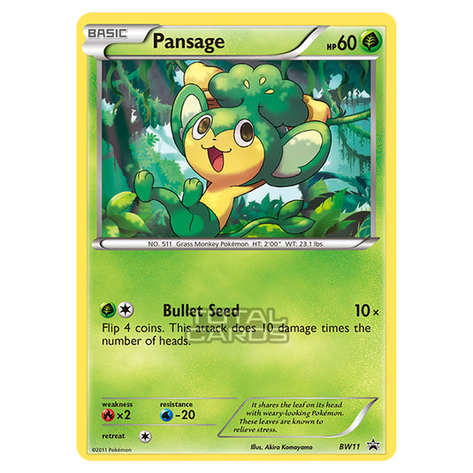 Pokemon - Black & White - BW Black Star Promos - Pansage - BW11