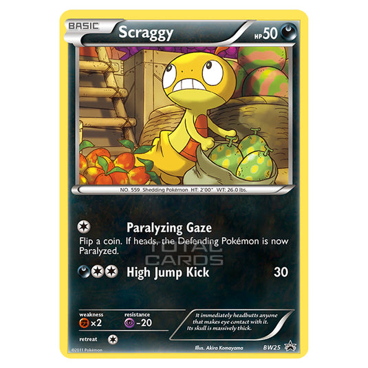 Pokemon - Black & White - BW Black Star Promos - Scraggy - BW25