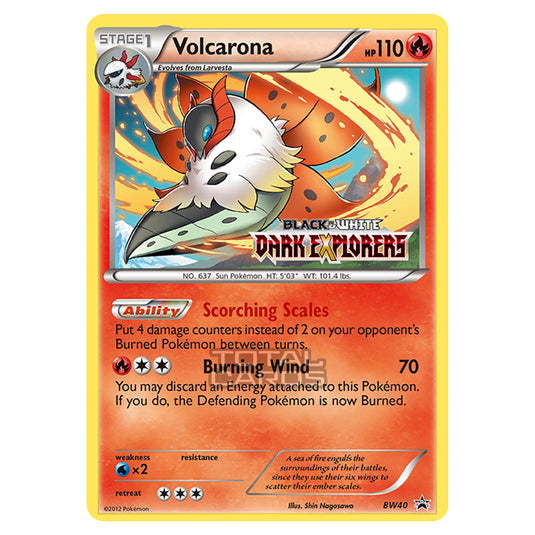 Pokemon - Black & White - BW Black Star Promos - Volcarona - BW40