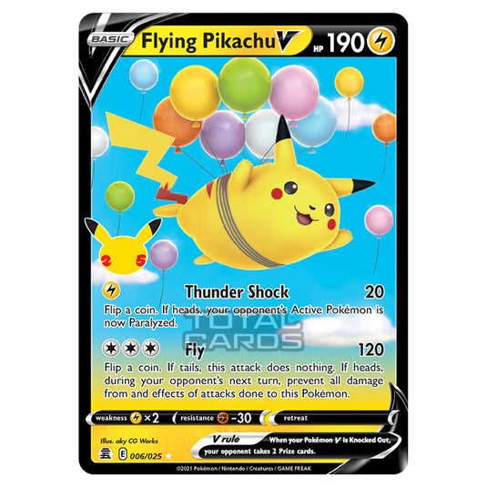 Pokemon - Sword & Shield - Celebrations - Flying Pikachu V - 006/025