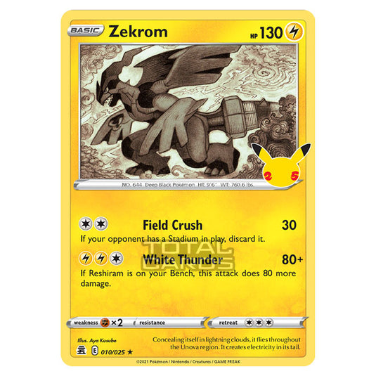 Pokemon - Sword & Shield - Celebrations - Zekrom - 010/025