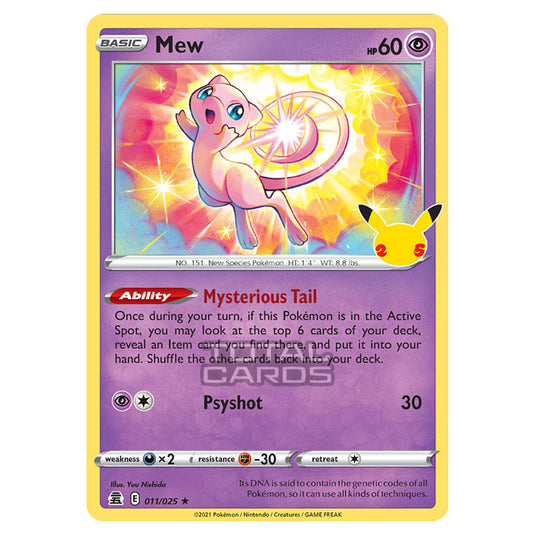 Pokemon - Sword & Shield - Celebrations - Mew - 011/025