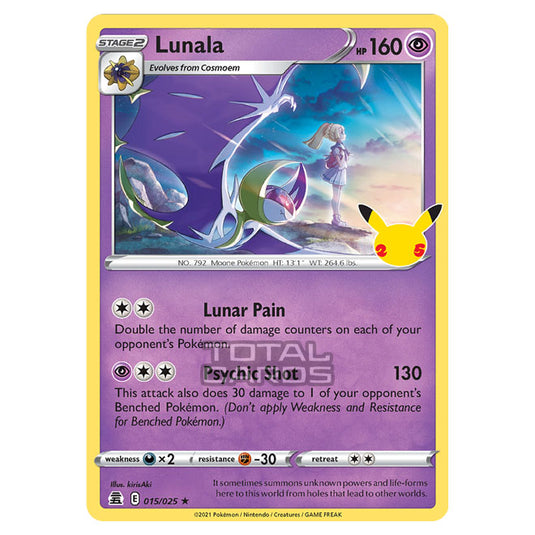 Pokemon - Sword & Shield - Celebrations - Lunala - 015/025