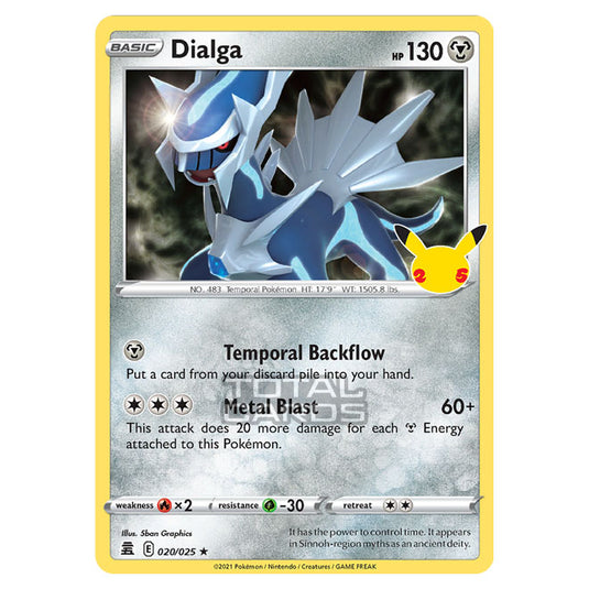 Pokemon - Sword & Shield - Celebrations - Dialga - 020/025