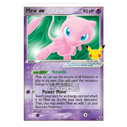 Pokemon - Sword & Shield - Celebrations - Classic Collection - Mew ex (EX Legend Maker) - 88/92