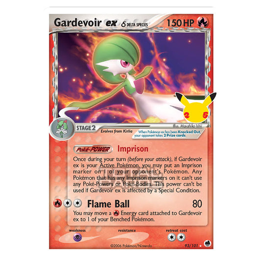 Pokemon - Sword & Shield - Celebrations - Classic Collection - Gardevoir ex δ (EX Dragon Frontiers) - 93/101