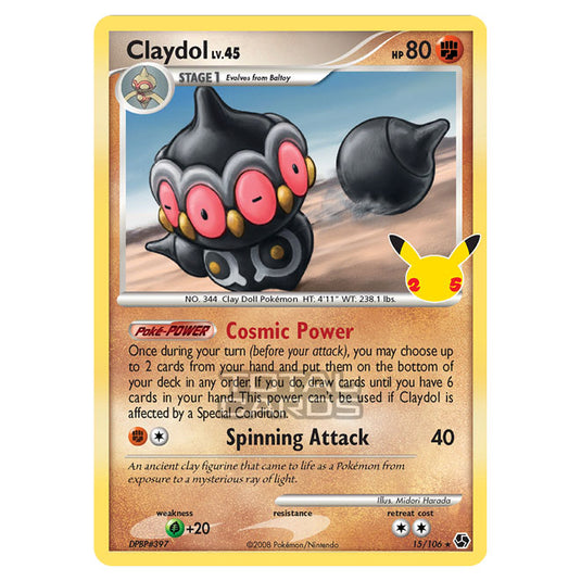 Pokemon - Sword & Shield - Celebrations - Classic Collection - Claydol (Great Encounters) - 15/106