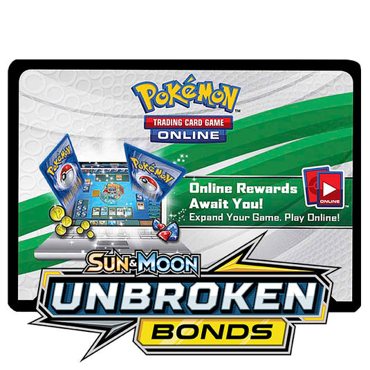 Pokemon - Sun & Moon - Unbroken Bonds - Online Code Card