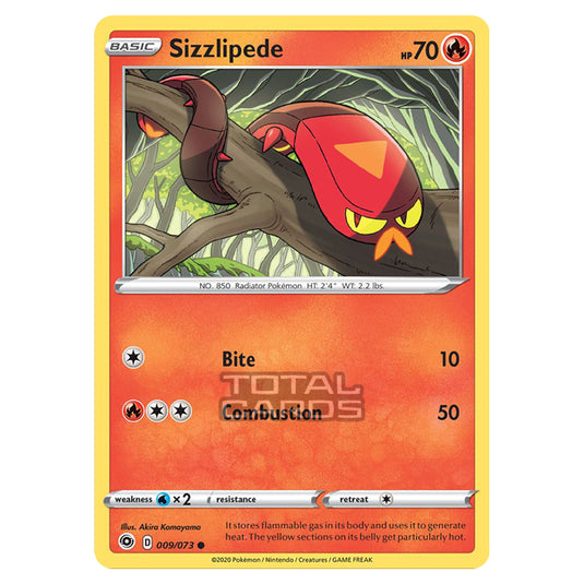 Pokemon - Sword & Shield - Champions Path - Sizzlipede - 009/073 Pokemon - Sword & Shield - Champions Path - Sizzlipede - 009/073