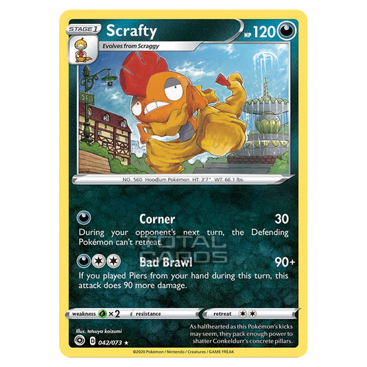 Pokemon - Sword & Shield - Champions Path - Scrafty - 042/073