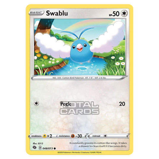 Pokemon - Sword & Shield - Champions Path - Swablu - 048/073