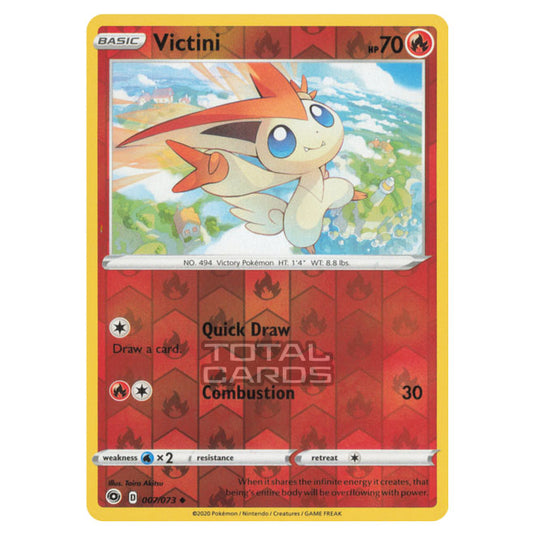 Pokemon - Sword & Shield - Champions Path - Victini - 007/073 - (Rever Pokemon - Sword & Shield - Champions Path - Victini - 007/073 - (Rever