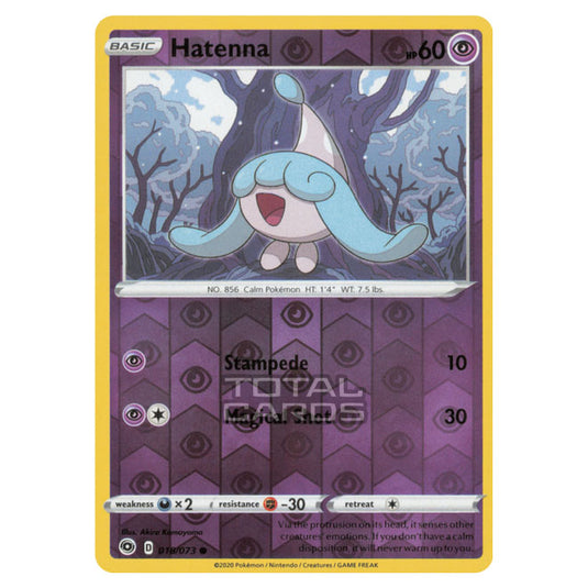 Pokemon - Sword & Shield - Champions Path - Hatenna - 018/073 - (Reverse Holo)