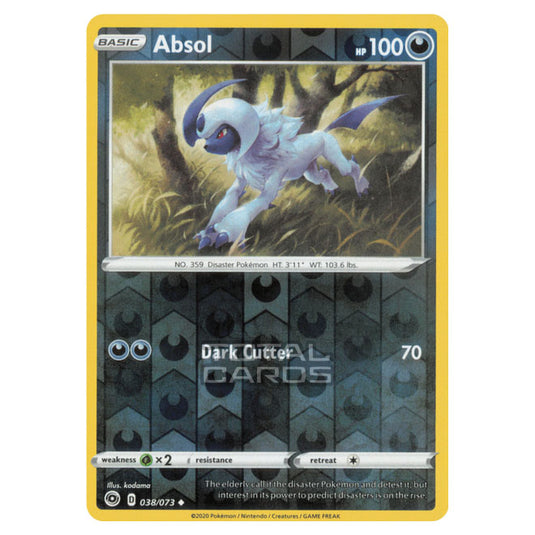 Pokemon - Sword & Shield - Champions Path - Absol - 038/073 - (Reverse Holo)