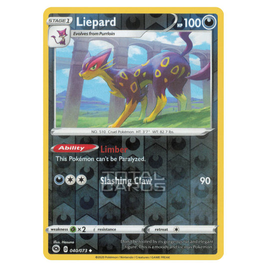 Pokemon - Sword & Shield - Champions Path - Liepard - 040/073 - (Reverse Holo)