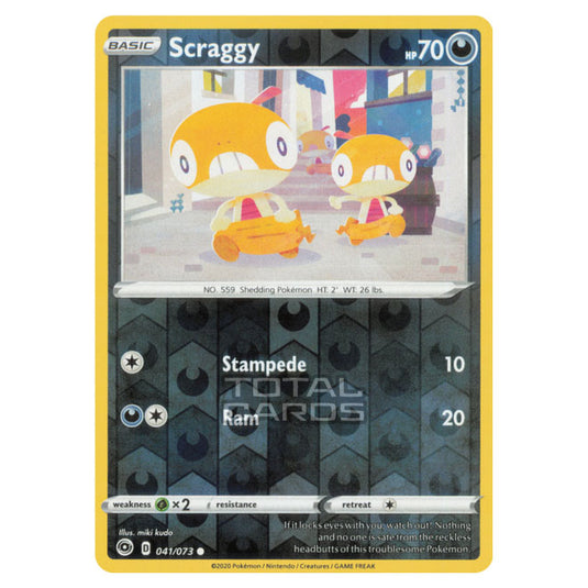 Pokemon - Sword & Shield - Champions Path - Scraggy - 041/073 - (Reverse Holo)