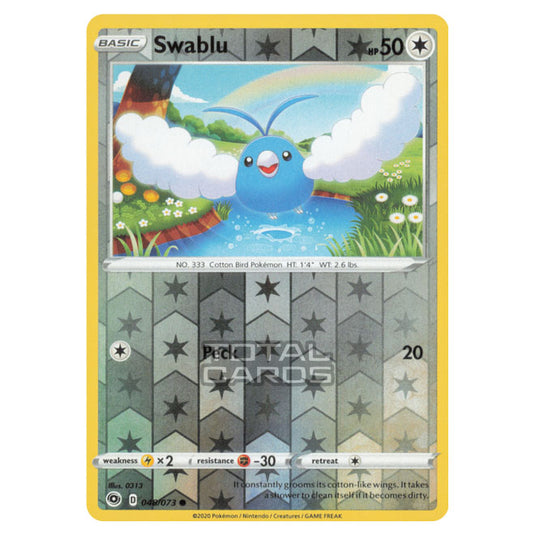 Pokemon - Sword & Shield - Champions Path - Swablu - 048/073 - (Reverse Holo)