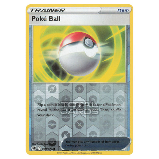 Pokemon - Sword & Shield - Champions Path - Poke Ball - 059/073 - (Reverse Holo)