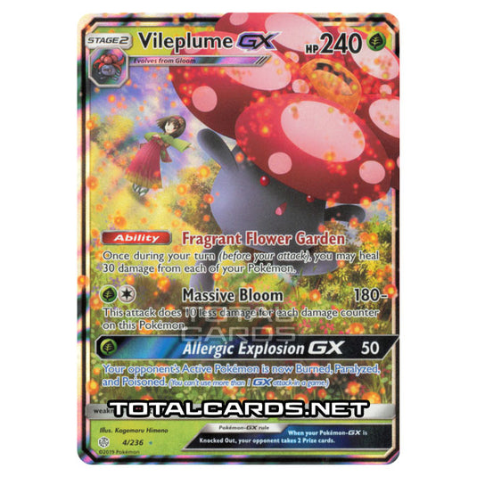 Pokemon - Sun & Moon - Cosmic Eclipse - Vileplume-GX - 4/236